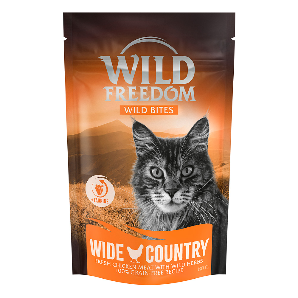Wild Freedom Snack - Wild Bites (getreidefreie Rezeptur) - Wide Country - Huhn 80 g von Wild Freedom
