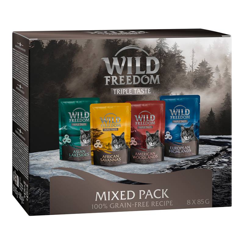 Wild Freedom Triple Taste Pouches 8 x 85 g - Mixpaket (4 Sorten) von Wild Freedom