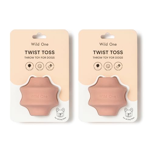 Wild One Small Twist Toss Hundespielzeug 100% Naturkautschuk, Spaß zu kauen, langlebig für alle Rassen, Apportierspielzeug, Leckerli-Dosierung Rouge, 2er Set Wild One Small Twist Toss Hundespielzeug 100% Naturkautschuk, Spaß zu kauen, langlebig für alle Rassen, Apportierspielzeug, Leckerli-Dosierung Rouge, 2er Set von Wild One