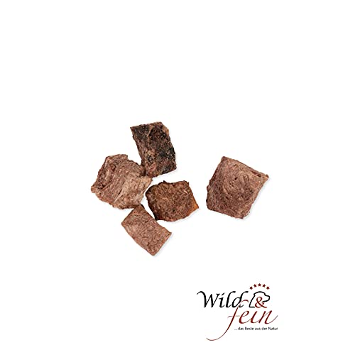 Wild & Fein Hundesnack Wildfleisch, gefriergetrocknet, 80 g von Wild & Fein