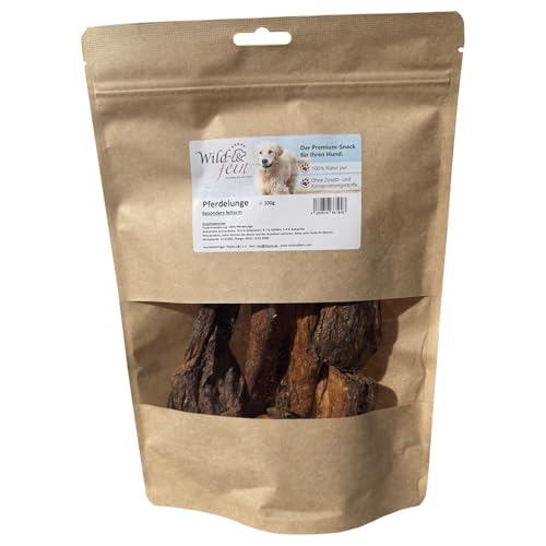 Wild & Fein Pferdelunge - 100 g - natürlicher Kausnack für Hunde Wild & Fein Pferdelunge - 100 g - natürlicher Kausnack für Hunde von Wild & Fein