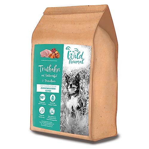 Wild Animal Light - Premium Hundefutter - Truthahn mit Süßkartoffel & Preiselbeere, Trockenfutter, getreidefrei, 1er Pack (1 x 2kg) von WildAnimal