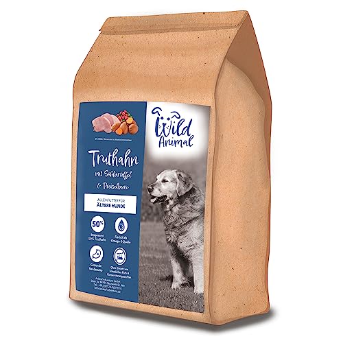 Wild Animal Senior - Premium Hundefutter - Truthahn mit Süßkartoffel & Preiselbeere, Trockenfutter, getreidefrei, 1er Pack (1 x 2kg) von WildAnimal