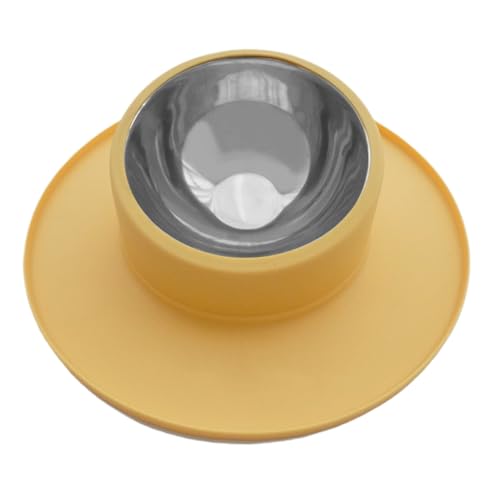 Anti Slip Pet Bowl – Stainless Steel No-Tip Dish, Kitten Water Feeder | Non-Skid Dog Bowl with Silicone Bottom, Easy to Clean Food Dish for Small Pets, Puppy Feeding Accessory for Home Dining, Travel von WildHarmony