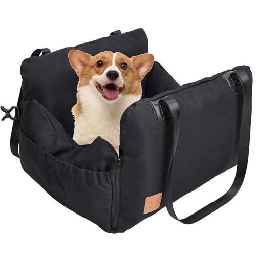 Autositz für Hunde, Autositz, Breatable Automobile Nest Pet Travel Rücksitz, Katzenbett mit seitlichem Reißverschluss, tragbarer Träger für von WildHarmony