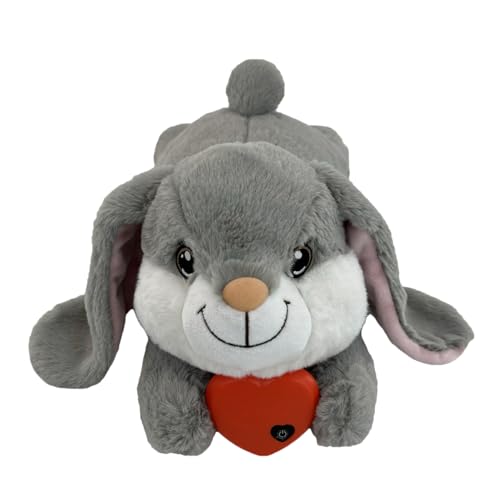 Dog Heartbeat Bunny Toy – Stuffed Animal for Puppy Stress Relief, Calming Plush Rabbit Comforter, Soft anxeity Aid Cuddly Toy with Simulated Heartbeat for Pet Relaxation, Separation Soother, Crate Dog Heartbeat Bunny Toy – Stuffed Animal for Puppy Stress Relief, Calming Plush Rabbit Comforter, Soft anxeity Aid Cuddly Toy with Simulated Heartbeat for Pet Relaxation, Separation Soother, Crate von WildHarmony