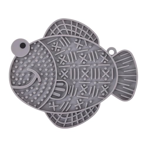 Dog Lick Pad with Suction Cups - Silicone Puppy Licks mat | Fish Shaped Treat Dispenser for Pets, Slow Feeder for Cats & Dogs, Reduces Boredom, Ideal for Bathing & Grooming, Easy to Use & Clean Dog Lick Pad with Suction Cups - Silicone Puppy Licks mat | Fish Shaped Treat Dispenser for Pets, Slow Feeder for Cats & Dogs, Reduces Boredom, Ideal for Bathing & Grooming, Easy to Use & Clean von WildHarmony