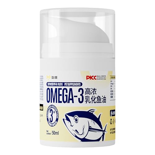 Fish Oil for Cats & Dogs | 1.69oz Pet Supplement, Premium -3 Oil | Concentrated Liquid Formula, Promotes Skin Health, Coat Shine, Heart Support, Safe for Small Pets, Essential Fatty Acids Fish Oil for Cats & Dogs | 1.69oz Pet Supplement, Premium -3 Oil | Concentrated Liquid Formula, Promotes Skin Health, Coat Shine, Heart Support, Safe for Small Pets, Essential Fatty Acids von WildHarmony