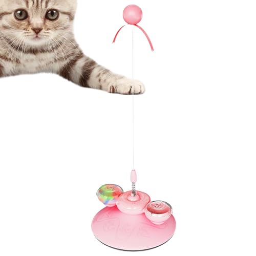 Katzen-Teaser-Stäbe, Katzenspielzeug mit Saugnapf und leuchtendem Ball, lustiges Katzenspielzeug, Anreicherungsspielzeug für Indoor-Katzen Katzen-Teaser-Stäbe, Katzenspielzeug mit Saugnapf und leuchtendem Ball, lustiges Katzenspielzeug, Anreicherungsspielzeug für Indoor-Katzen von WildHarmony