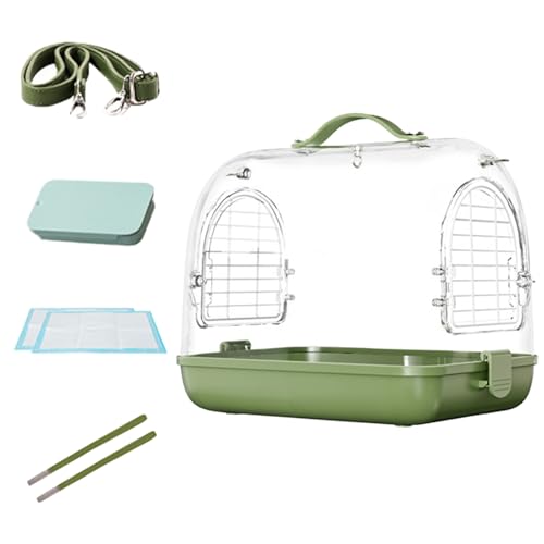 Pet Bird Carrier – Transparent Backpack, Removable Hamster Transport Case | Lightweight Breathable Carrier for Small Pets, Comfortable Travel Bag with Soft Mat for Hamsters, Birds, and Other Pets von WildHarmony