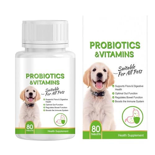 Probiotic Supplements for Dogs | Digestive Enzymes & Gut Health Support - Pet Nutritional Supplement for Small, Medium & Large Breeds - Promotes Healthy Digestion, Bowel Regularity, & Immune System Probiotic Supplements for Dogs | Digestive Enzymes & Gut Health Support - Pet Nutritional Supplement for Small, Medium & Large Breeds - Promotes Healthy Digestion, Bowel Regularity, & Immune System von WildHarmony