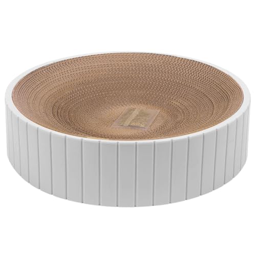 Reversible Round Cat Scratcher Bed – Durable Cardboard Lounge for Kittens and Cats, Circular Design Pet Furniture Saver, Cozy Scratching Nest with Three Color Options, Protects Sofa Surfaces Reversible Round Cat Scratcher Bed – Durable Cardboard Lounge for Kittens and Cats, Circular Design Pet Furniture Saver, Cozy Scratching Nest with Three Color Options, Protects Sofa Surfaces von WildHarmony