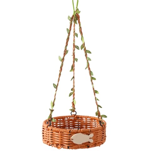 Vogel Schaukel - Retro Kanariennest - Nachgeahmter Rattan Retro-Look Leicht Zu Reinigen Für Schlafen Klettern Knabbern Futtersuche Bei Loris Und Nymphensittichen Vogel Schaukel - Retro Kanariennest - Nachgeahmter Rattan Retro-Look Leicht Zu Reinigen Für Schlafen Klettern Knabbern Futtersuche Bei Loris Und Nymphensittichen von WildHarmony