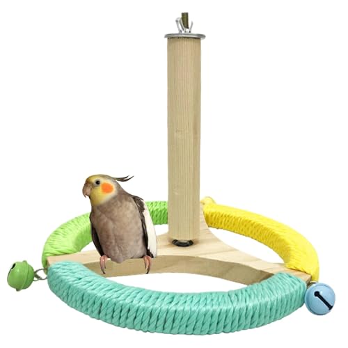 Vogelstangen für Käfig, Sichtweite für Käfig,Interaktiver Barch Holzständer Shotet Toy | Drehes Vogelkäfigzubehör für lustiges Training für Wellensittiche & Cockatiel Vogelstangen für Käfig, Sichtweite für Käfig,Interaktiver Barch Holzständer Shotet Toy | Drehes Vogelkäfigzubehör für lustiges Training für Wellensittiche & Cockatiel von WildHarmony