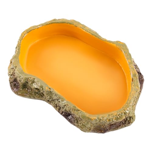 Water Dish for Reptiles – Terrarium Feeding Tray Bowl for Snakes, Lizards, Geckos, Turtles | Natural-Look habitet Decor Dish for Drinking, Feeding Station, Amphibian Enclosure Accessory for Aquarium Water Dish for Reptiles – Terrarium Feeding Tray Bowl for Snakes, Lizards, Geckos, Turtles | Natural-Look habitet Decor Dish for Drinking, Feeding Station, Amphibian Enclosure Accessory for Aquarium von WildHarmony