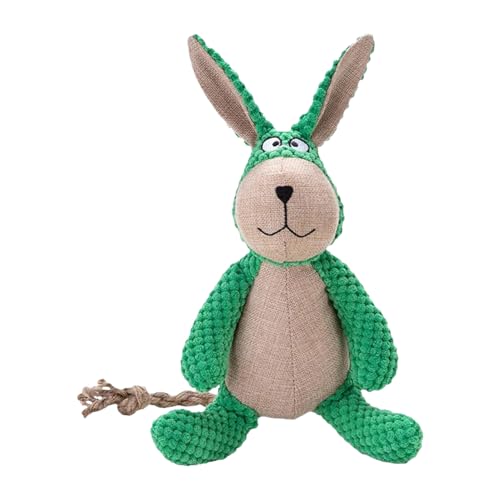 WildHarmony Bunny Squeaker Dog Toy – Pet Plush Rabbit, Reusable Chew Toy | Teeth Cleaning Companion for Dogs, Crinkle Sound Stuffed Animal for Training Fun, Soft Furry Toy for Pups of During Playtime von WildHarmony