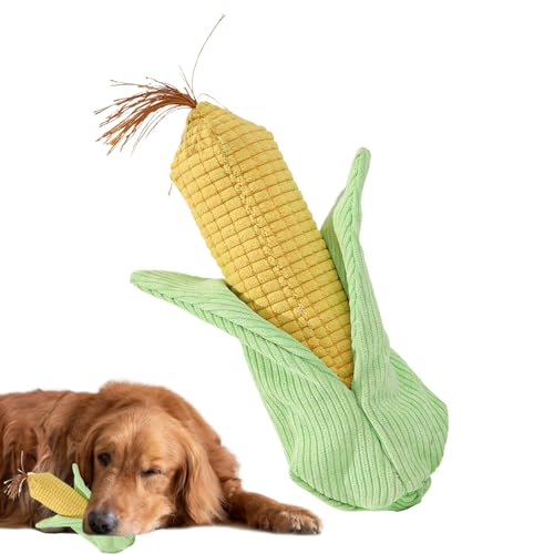 WildHarmony Hundequietschspielzeug, Welpen Zahnungshilfe Maiskolben, Multifunktionelles Interaktives Spielzeug Gegen Langeweile Bei Hunden Und Welpen von WildHarmony