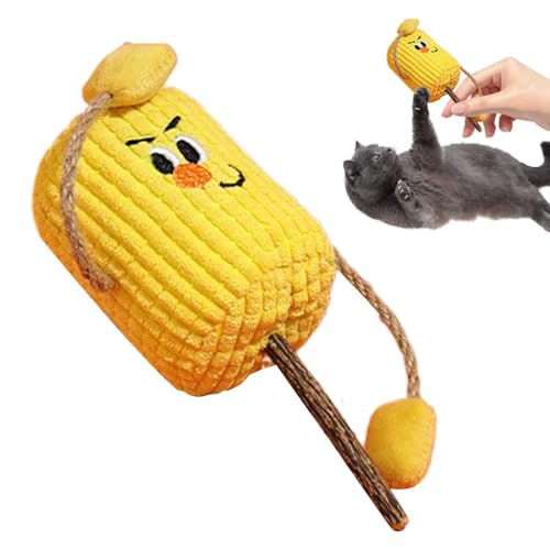WildHarmony Katzenminze-Spielzeug | Maiskolben-Form für Kätzchen, Beißspielzeug, Maiskolben, Plüsch-Kätzchen, Stofftier für Kätzchen, lustige Übung WildHarmony Katzenminze-Spielzeug | Maiskolben-Form für Kätzchen, Beißspielzeug, Maiskolben, Plüsch-Kätzchen, Stofftier für Kätzchen, lustige Übung von WildHarmony