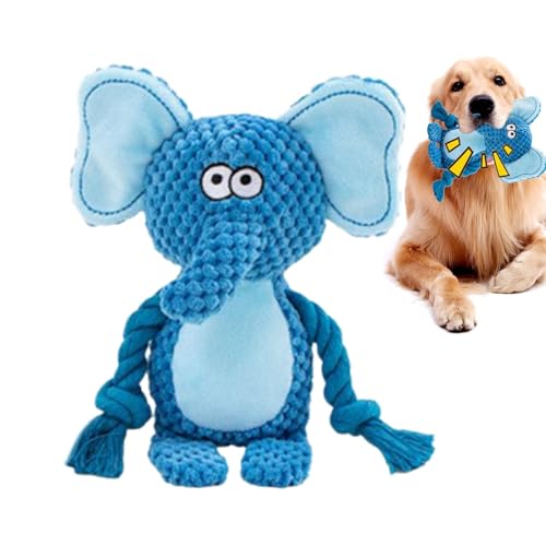 WildHarmony Quietschende Spielsachen für Hunde, kleines Hund quietschende Spielsachen - Kreative Seilpuppe für Haustier,Kreatives Haustierkau -Kau -Puppe, Fuchs, Elefant, Quietschsachen für Kauen WildHarmony Quietschende Spielsachen für Hunde, kleines Hund quietschende Spielsachen - Kreative Seilpuppe für Haustier,Kreatives Haustierkau -Kau -Puppe, Fuchs, Elefant, Quietschsachen für Kauen von WildHarmony