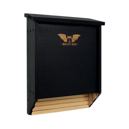 Wildyard Bat House for Outdoors - Der Komplette Fledermauskasten für den Außenbereich - Säubere deinen Garten von Mücken - Fledermauskasten ohne Lack innen - Eine Kammer Zedernholz-Fledermauska von WildYard