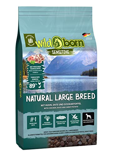 Wildborn Hundefutter getreidefrei Natural Large Breed 1 x 2 kg für große Hunderassen | mit hohem Fleischanteil | Made in Germany von Wildborn