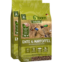 Wildborn Ente & Kartoffel Doppelpack 2 x 12 kg von Wildborn