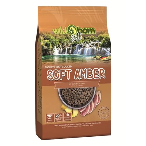 Wildborn Hundefutter getreidefrei Soft Amber 12 kg mit 70% frischem Entenfleisch von Wildborn
