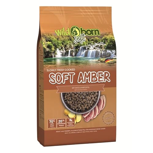 Wildborn Hundefutter getreidefrei Soft Amber 12 kg mit 70% frischem Entenfleisch von Wildborn