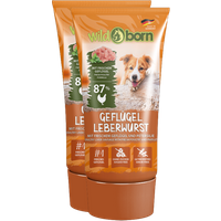 Wildborn Premium Geflügel-Leberwurst aus der Tube 75 g + 75 g gratis Wildborn Premium Geflügel-Leberwurst aus der Tube 75 g + 75 g gratis von Wildborn