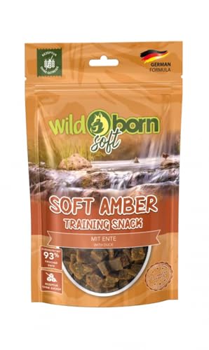 Wildborn Soft Training Snacks Würfel I Verschiedene Sorten & Verpacksmengen I 93% Fleischanteil I MHD 06/ (10 x 100g, Amber - Ente) von Wildborn