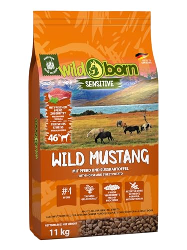 Wildborn Wild Mustang 1 x 11 kg getreidefreies Hundefutter mit Pferdefleisch, Süßkartoffel & Aroniabeeren | Monoproteinprodukt auch für Allergiker geeignet Wildborn Wild Mustang 1 x 11 kg getreidefreies Hundefutter mit Pferdefleisch, Süßkartoffel & Aroniabeeren | Monoproteinprodukt auch für Allergiker geeignet von Wildborn