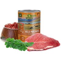 Wildborn Wild Mustang Nassfutter mit Pferd 6x400g getreidefreies Hundefutter aus Deutschland für alle Hunde von Wildborn
