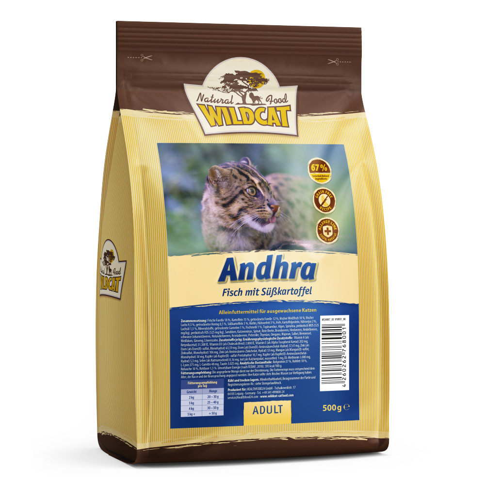 Wildcat | Andhra 10 Sorten Fisch | Adult | 12 x 500 g von Wildcat