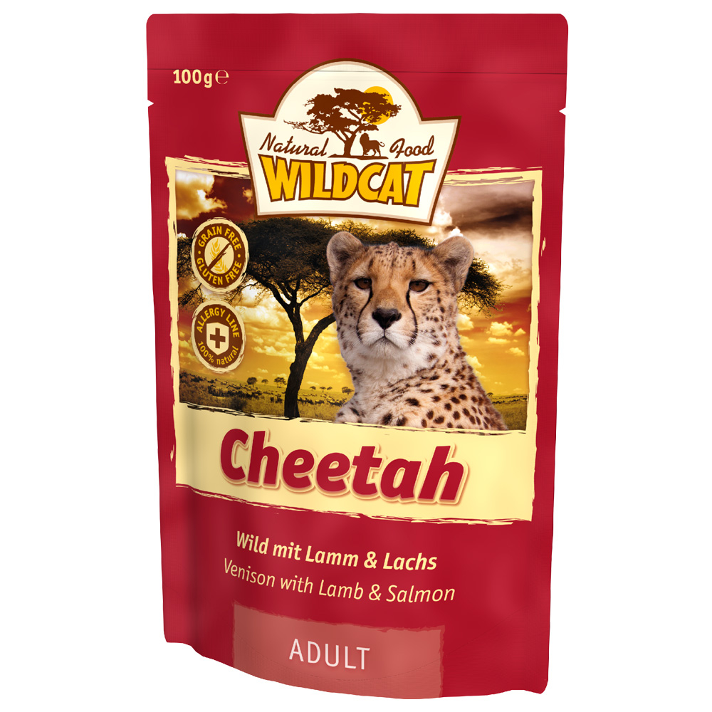Wildcat | Cheetah Wild, Lamm & Lachs | Adult | 7 x 100 g Wildcat | Cheetah Wild, Lamm & Lachs | Adult | 7 x 100 g von Wildcat