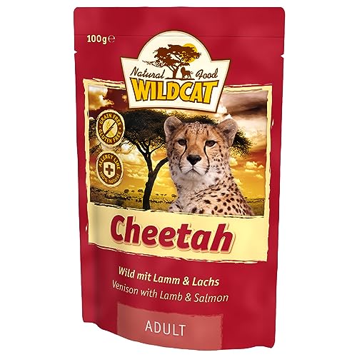 Wildcat Cheetah mit Wild, Lamm und Lachs Nassfutter 7 x 100 g von Wildcat