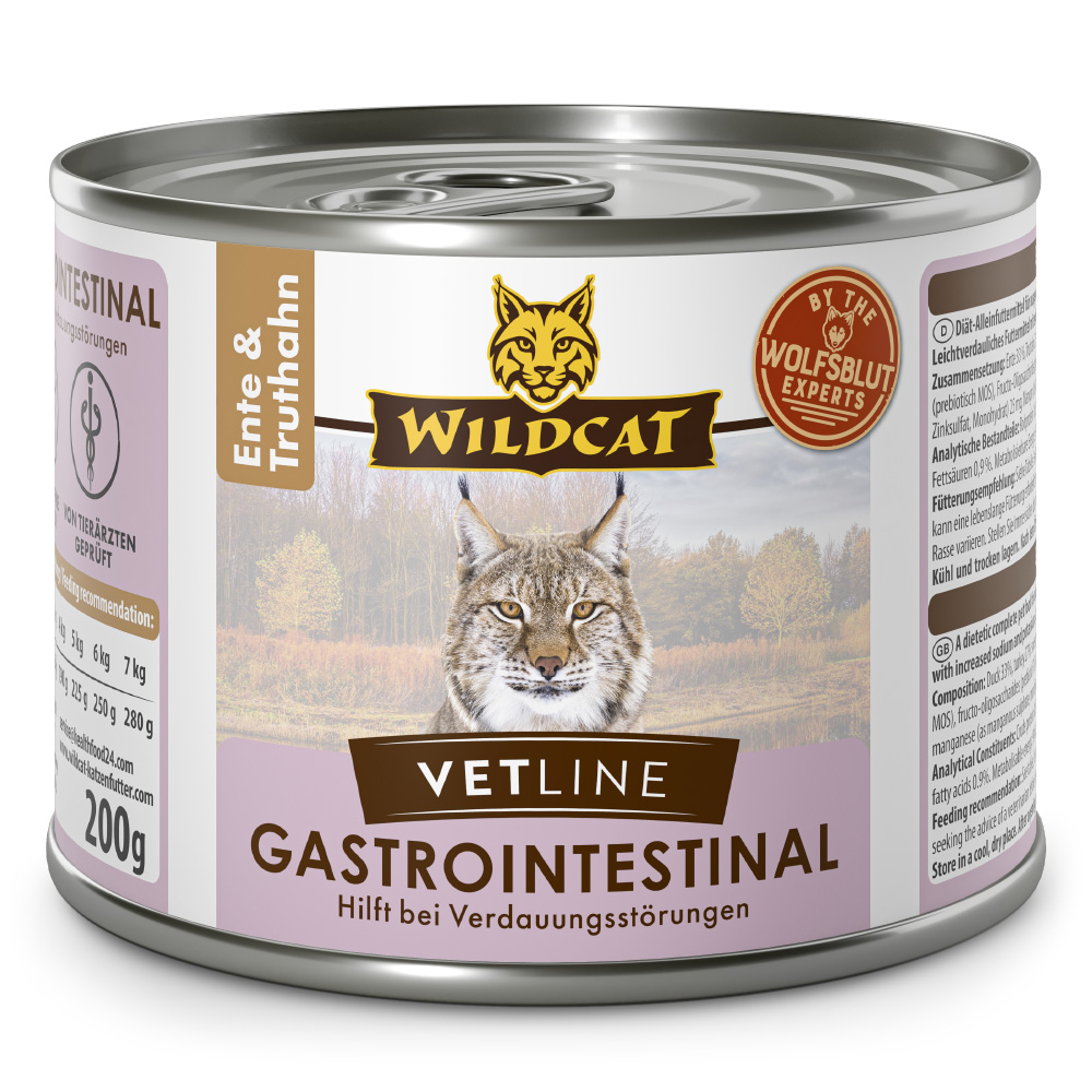 Wildcat | Gastrointestinal Ente & Truthahn | VetLine | 6 x 200 g von Wildcat