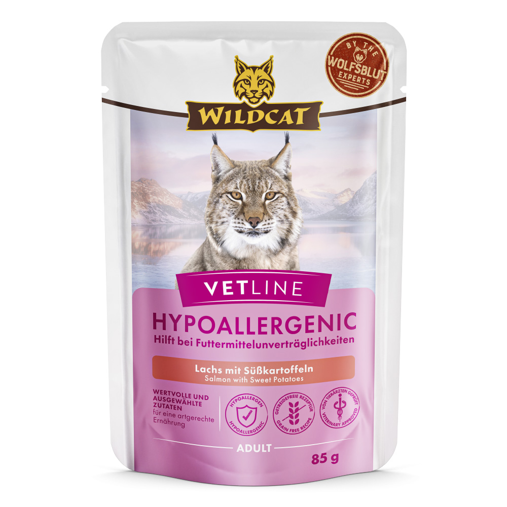Wildcat | Hypoallergenic Lachs | VetLine | 12 x 85 g von Wildcat