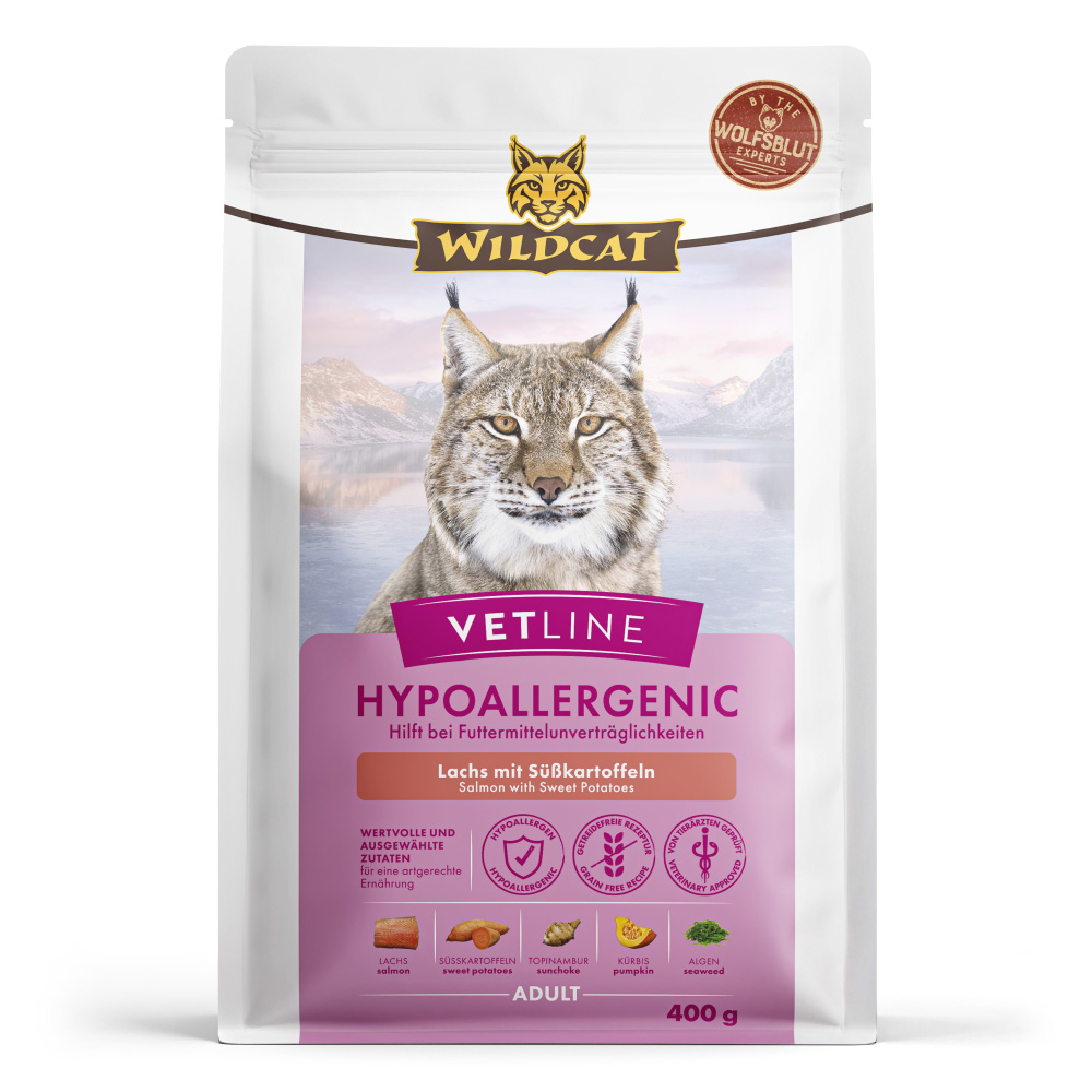 Wildcat | Hypoallergenic Lachs | VetLine | 400 g von Wildcat