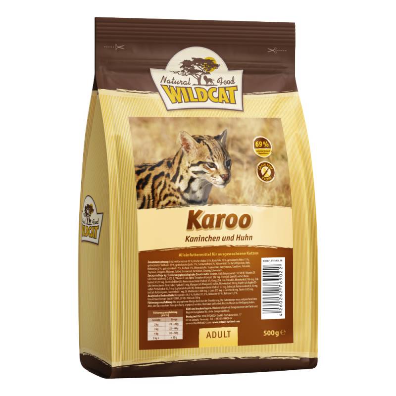 Wildcat | Karoo Kaninchen & Geflügel | Adult | 12 x 500 g von Wildcat