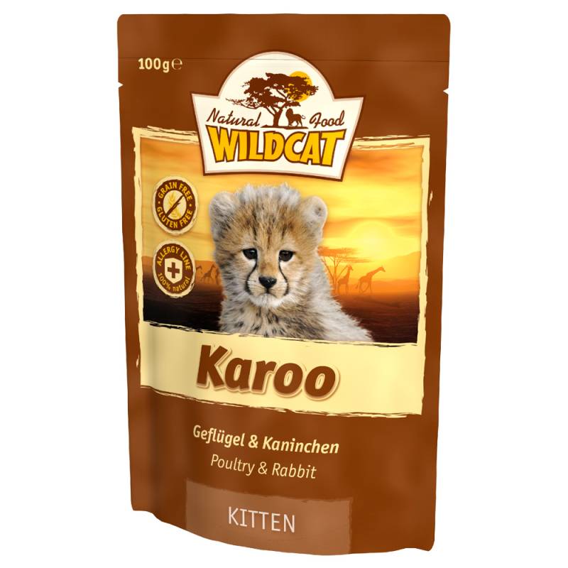Wildcat | Karoo Kaninchen & Geflügel | Kitten | 35 x 100 g von Wildcat