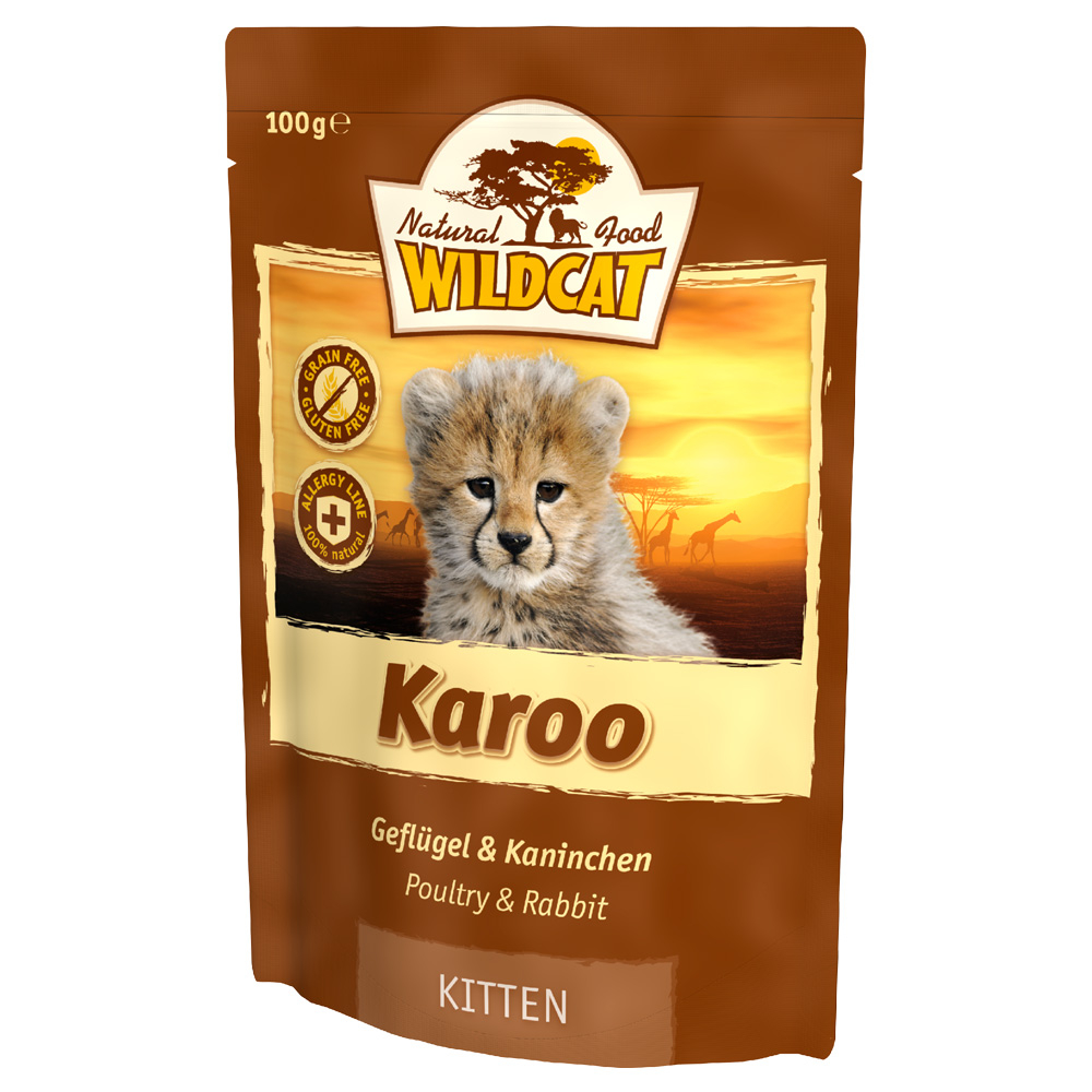 Wildcat | Karoo Kaninchen & Geflügel | Kitten | 7 x 100 g Wildcat | Karoo Kaninchen & Geflügel | Kitten | 7 x 100 g von Wildcat