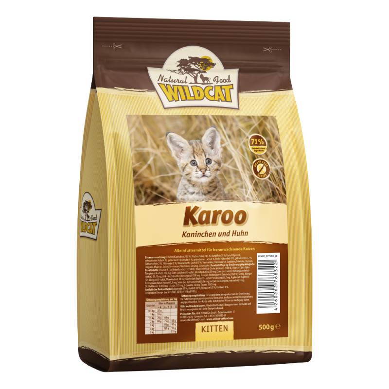 Wildcat | Karoo Kaninchen & Huhn | Kitten | 500 g von Wildcat