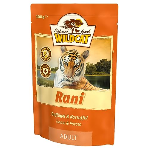 Wildcat Rani mit Geflügel und Kartoffel Nassfutter 7 x 100 g von Wildcat