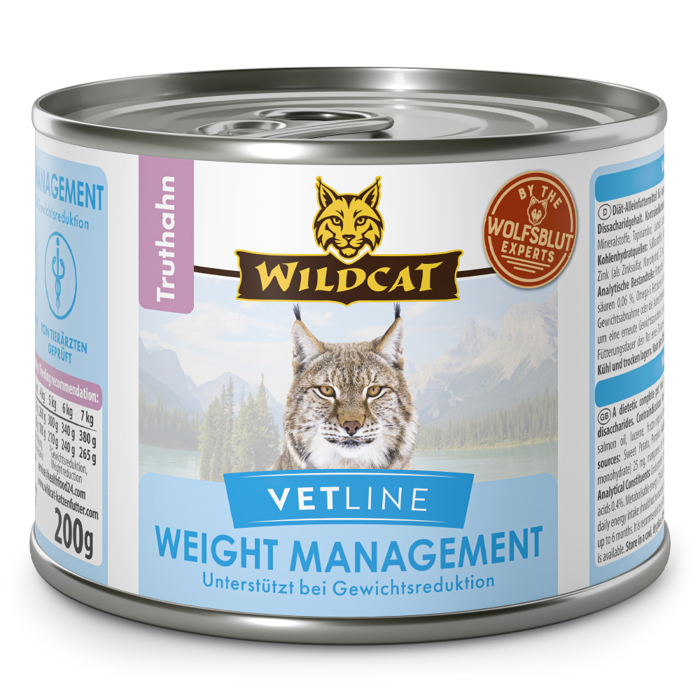 Wildcat | Weight Management Truthahn | VetLine | 6 x 200 g von Wildcat