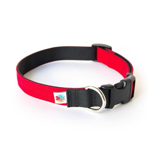 Wildebeest Hundehalsband (M, 25,4–40,6 cm, Rot) von Wildebeest