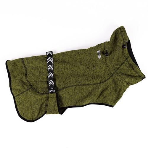 Wilderdog Fleece-Hundejacke mit Neopren-Halstuch, Größe M, Olivgrün Wilderdog Fleece-Hundejacke mit Neopren-Halstuch, Größe M, Olivgrün von Wilderdog