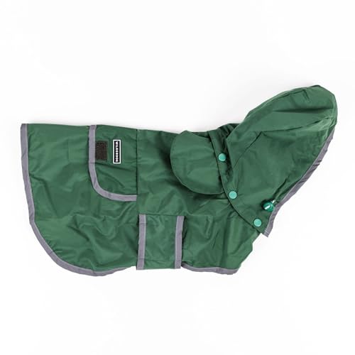 Wilderdog Hundejacke, wasserdichter Regenmantel mit atmungsaktiver Innenseite, abnehmbarer Kapuze, Torso-Riemen, sicheren Verschlüssen, Gesäßtasche und zwei Aufhängeschlaufen, faltbar in Gesäßtasche Wilderdog Hundejacke, wasserdichter Regenmantel mit atmungsaktiver Innenseite, abnehmbarer Kapuze, Torso-Riemen, sicheren Verschlüssen, Gesäßtasche und zwei Aufhängeschlaufen, faltbar in Gesäßtasche von Wilderdog
