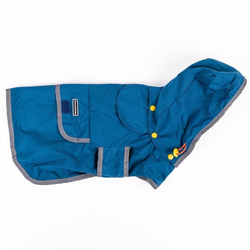 Wilderdog Hundejacke, wasserdichter Regenmantel mit atmungsaktiver Innenseite, abnehmbarer Kapuze, Torso-Riemen, sicheren Verschlüssen, Gesäßtasche und zwei Aufhängeschlaufen, faltbar in Gesäßtasche Wilderdog Hundejacke, wasserdichter Regenmantel mit atmungsaktiver Innenseite, abnehmbarer Kapuze, Torso-Riemen, sicheren Verschlüssen, Gesäßtasche und zwei Aufhängeschlaufen, faltbar in Gesäßtasche von Wilderdog