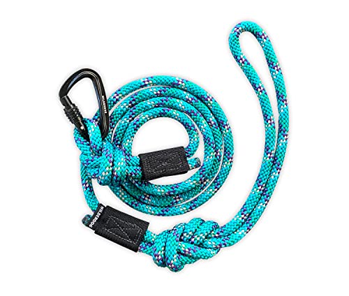 Wilderdog Kleine Karabiner Kletterseil Hundeleine für kleine und mittelgroße Hunde – 1,5 m – Islander – 1 Karat von Wilderdog