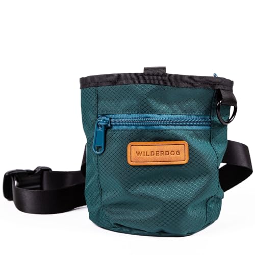 Wilderdog Leckerli-Tasche für Hundetraining, mit Magnetverschluss und Reißverschluss, Karabiner, verstellbarer Hüftgurt von Wilderdog